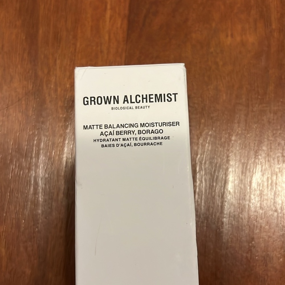 New Grown Alchemist Matte Balancing Moisturizer Açaí Berry Borago NWT